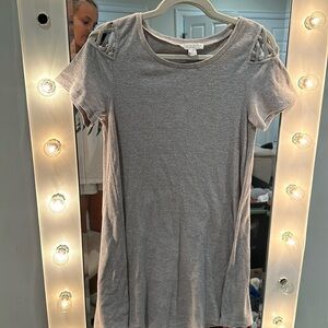 Shoulder Cutout Sweater Dress